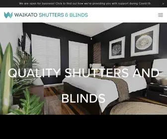 Waikatoshuttersblinds.co.nz(Waikato Shutters & Blinds) Screenshot