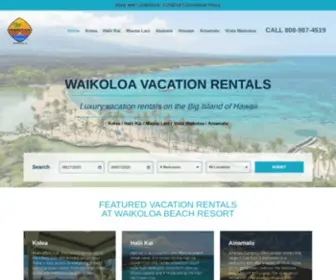 Waikoloavacationrentals.com(Waikoloa Beach Resort Condo Rentals by Waikoloa Vacation Rentals) Screenshot