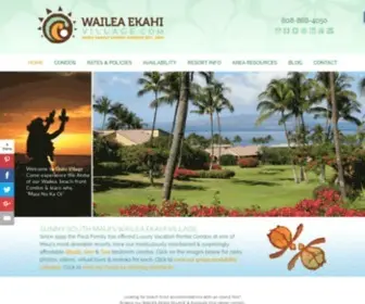 Waileaekahivillage.com(Maui Wailea Ekahi Village Resort Condo Vacation Rentals) Screenshot