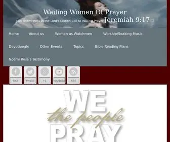 Wailingwomenofprayer.org(Wailing Women of Prayer) Screenshot