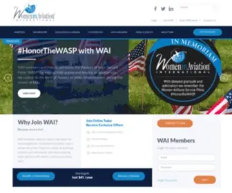 Wai.org(Women in Aviation International) Screenshot