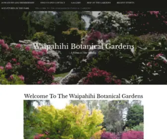 Waipahihibotanicalgardens.co.nz(Waipahihi Botanical Gardens) Screenshot