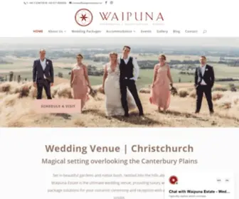 Waipunaestate.nz(Wedding Venue Christchurch) Screenshot