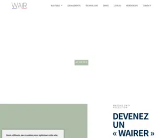 Wair.fr(Boutique électronique de l'expert en qualité de l'air Wair) Screenshot