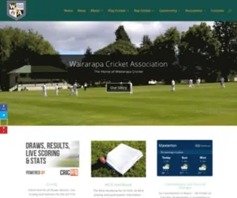 Wairarapacricket.co.nz(Wairarapa Cricket Association) Screenshot