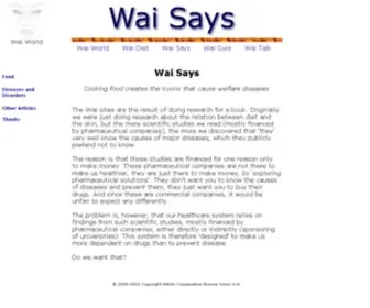 Waisays.com(Wai Says) Screenshot