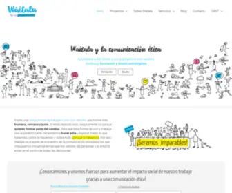 Waitala.com(Comunicación ética para proyectos con valores) Screenshot