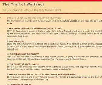 Waitangi.com(The Trail of Waitangi) Screenshot