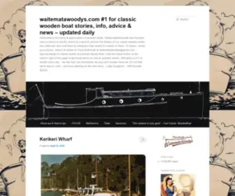 Waitematawoodys.com(#1 for classic wooden boat stories) Screenshot