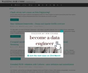 Waitingforcode.com(Programming articles on) Screenshot
