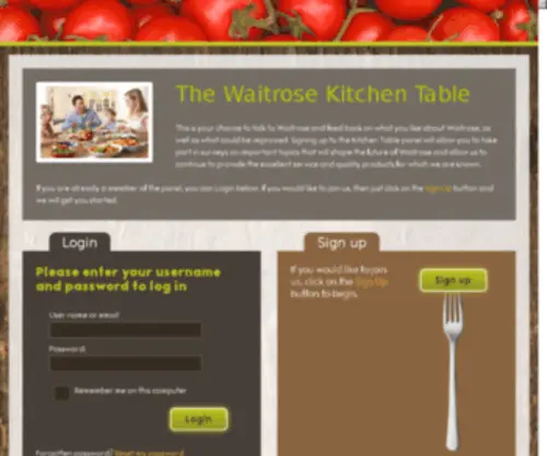 Waitrosekitchentable.co.uk(Waitrosekitchentable) Screenshot