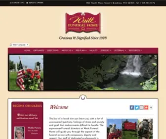 Waittfuneralhome.com(Waitt Funeral Home) Screenshot