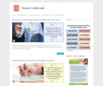 Waiverletter.net(Creating Waiver Letter) Screenshot