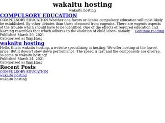 Wakaituhosting.com(Wakaitu hosting) Screenshot