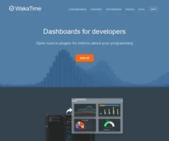Wakatime.com(Dashboards for developers) Screenshot