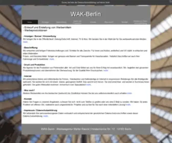 Wak.com(Entwurf und Erstellung von Werbemitteln) Screenshot