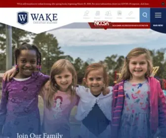 Wakechristianacademy.com(Wake Christian Academy) Screenshot