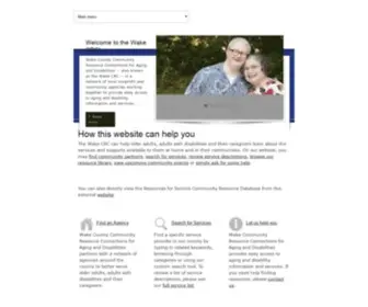 Wakecrc.org(Wake County Community Resource Connections) Screenshot
