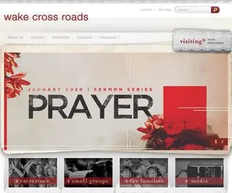 Wakecrossroads.com(Wake Cross Roads Baptist Church) Screenshot