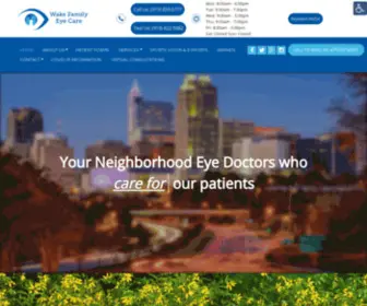 Wakefamilyeyecare.com(Optometrist in Cary) Screenshot