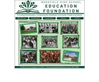 Wakefieldalumni.org(Wakefield Education Foundation) Screenshot
