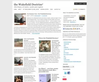 Wakefielddoctrine.com(The Wakefield Doctrine) Screenshot