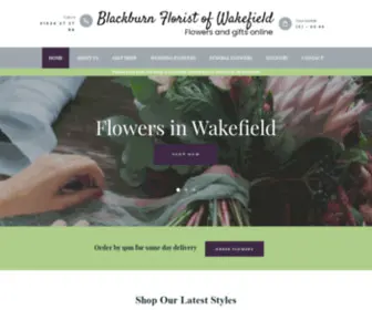Wakefieldflorist.co.uk(Blackburn Florist of Wakefield) Screenshot
