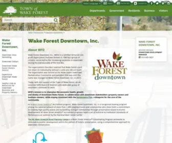 Wakeforestdowntown.com(Wake Forest Downtown) Screenshot