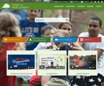 Wakeforestnc.gov(Town of Wake Forest) Screenshot