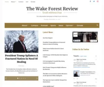 Wakeforestreview.com(The Independent Newspaper at Wake Forest University) Screenshot