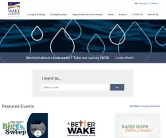 Wakegov.com(Wake County Government) Screenshot