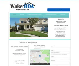 Wakehoa.com(Wake HOA Management) Screenshot