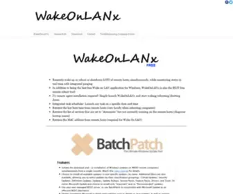 Wakeonlanx.com(Free wake on lan) Screenshot