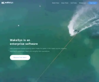 Wakesys.com(Booking and management systems for cable parks and non) Screenshot
