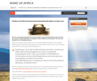 Wakeupafrica.org(South Africa Web Hosting) Screenshot