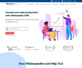 Wakeupsales.com(Free CRM Tool) Screenshot