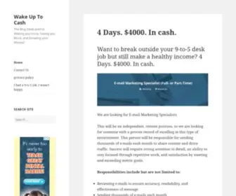 Wakeuptocash.com(Free instant access to 5 resell rights products) Screenshot