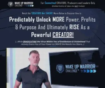 Wakeupwarrior.com(Wake Up Warrior Challenge (V2) Screenshot