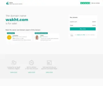 Wakht.com(A vivid and ambitious name ready to thrive. Perfect for business ideas like a digital solution) Screenshot