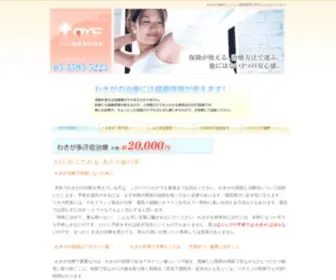 Wakiclinic.jp(わきが) Screenshot