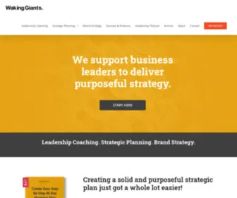 Waking-Giants.com(Business Consultants Focused on Leadership) Screenshot