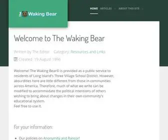 Wakingbear.com(The Waking Bear) Screenshot