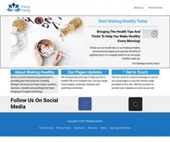 Wakinghealthy.net(Waking Healthy Everyday) Screenshot