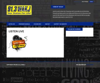 Wakjradio.com(91.3 WAKJ) Screenshot