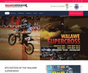 Walawesupercross.com(Walawe Supercross motor racing event) Screenshot