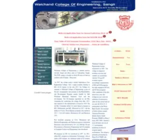 Walchandsangli.ac.in(Walchand College of Engineering) Screenshot