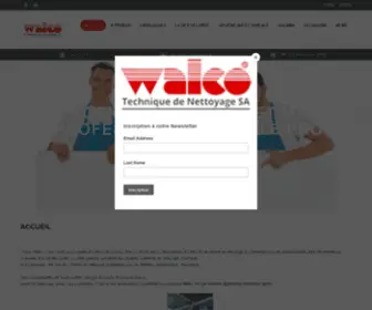 Walco-Sion.ch(ACCUEIL Walco technique de nettoyage SA) Screenshot