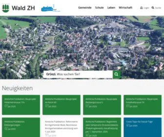 Wald-ZH.ch(Gemeinde Wald ZH) Screenshot