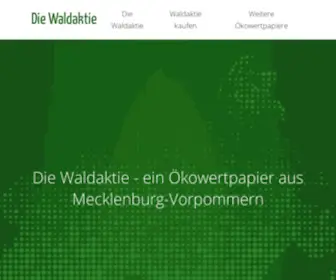 Waldaktie.de(Gestalten Sie Ihren Urlaub CO2) Screenshot