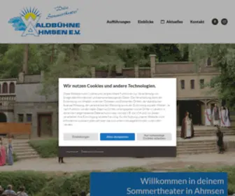 Waldbuehne-Ahmsen.de(Waldbühne Ahmsen) Screenshot